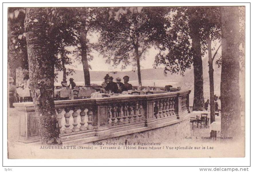 AIGUEBELETTE - Terrasse De L´hôtel Beau Séjour - Vue Splendide Sur Le Lac - Aiguebelle