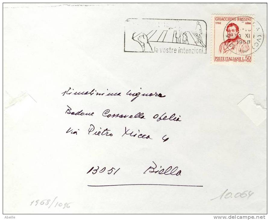 10.064  LETTRE  ITALIE - Accidents & Sécurité Routière