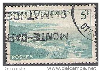 Monaco 1948 Yvert 310A O Cote (2015) 0.20 Euro Vue Générale De La Principaute Cachet Rond - Used Stamps