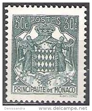 Monaco 1943 Yvert 250 Neuf ** Cote (2015) 0.20 Euro Armoirie Du Principauté - Neufs