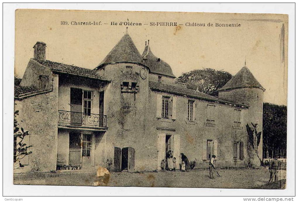 I1 - ÎLE D'OLERON - SAINT-PIERRE - Château De BONNEMIE (carte Animée De 1927) - Saint-Pierre-d'Oleron