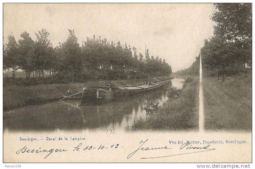 1167.  Topkaart Beringen-Beeringen -Canal De La Campine - Beringen