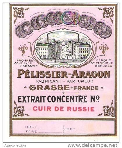 PELISSIER ARAGON .CUIR DE RUSSIE - Etiquettes