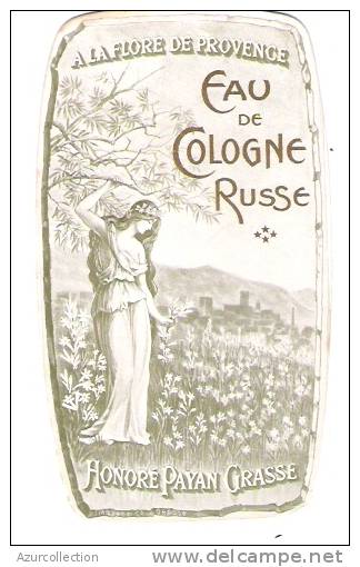 EAU DE COLOGNE RUSSE .ART DECO GAUFREE - Labels