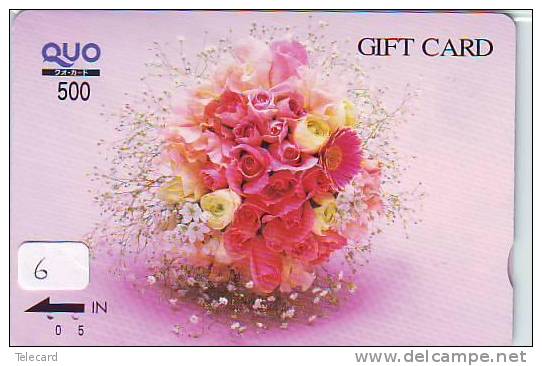 Carte Prépayée Japon Fleur Bouquet (6) BLUME Telefonkarte * Japon Bloemen * Boeket *  Bloem - Flower - - Blumen