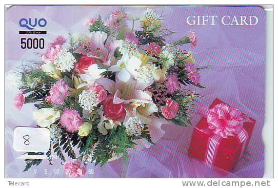 Carte Prépayée Japon Fleur Bouquet (8) BLUME Telefonkarte * Japon Bloemen * Boeket *  Bloem - Flower - - Blumen