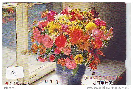 Carte Prépayée Japon Fleur Bouquet (9) BLUME Telefonkarte * Japon Bloemen * Boeket *  Bloem - Flower - Fleurs