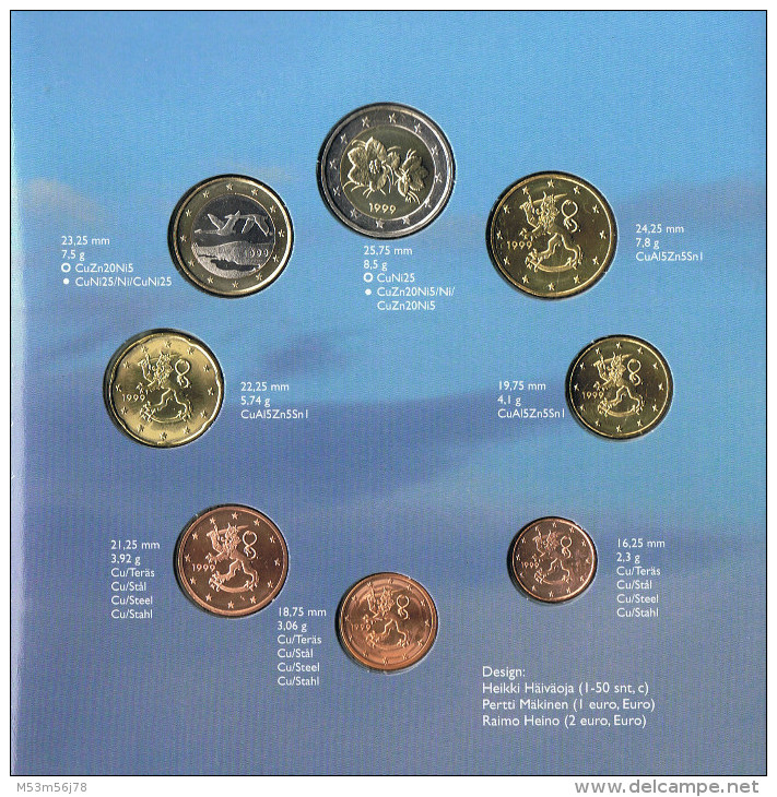 KMS Finnland Triple Set Von 1999-2001 - Finnland