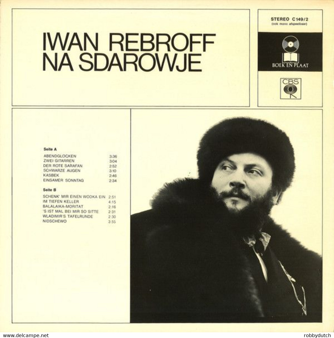 * LP * IWAN REBROFF - NA SDAROWJE (Dutch Club Pressing 1970 Ex-!!! - Sonstige - Deutsche Musik