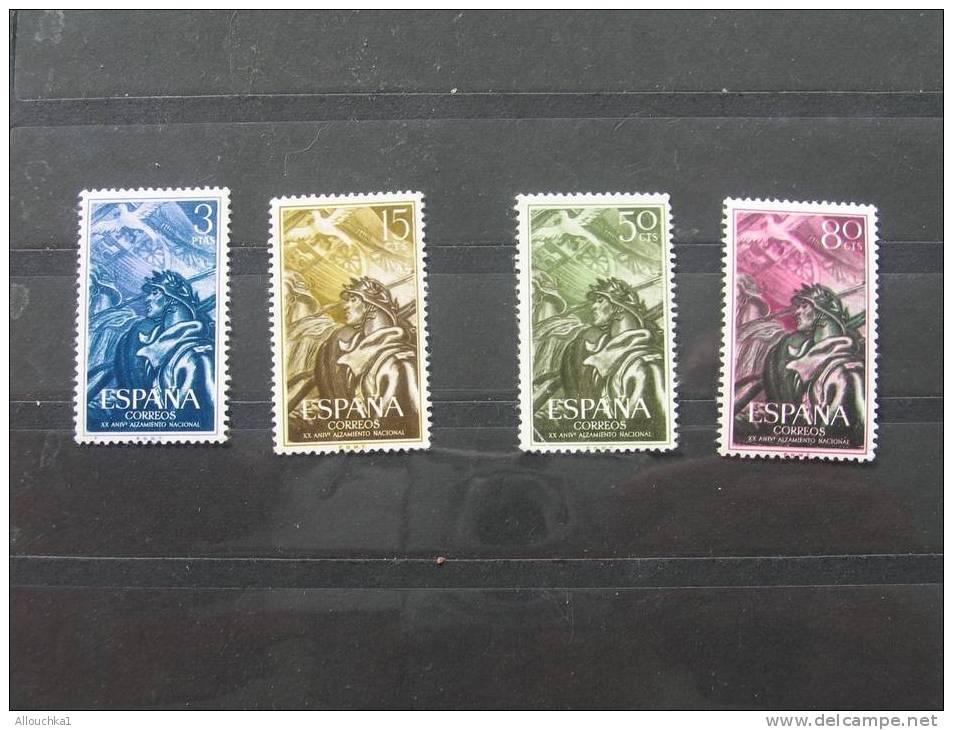 TIMBRES D' ESPAGNE  1956 N° 878 / 881 ( .* ) NEUF SANS GOMME - Ongebruikt