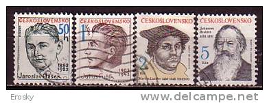 L2814 - TCHECOSLOVAQUIE Yv N°2519/22 - Used Stamps