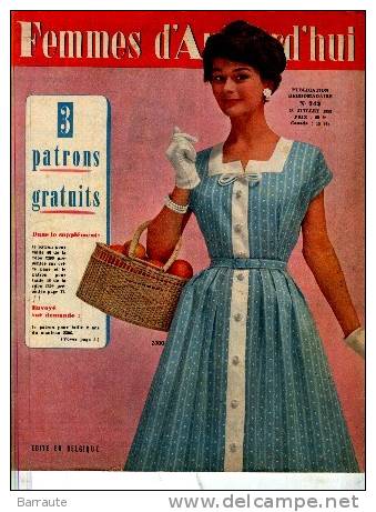 Femmes D´aujourd´hui N° 742 Du 23/07/1959  ROGER HANIN . - Fashion