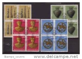 SWITZERLAND USED MICHEL 971/74 (4) EUR 10.00 - Gebraucht