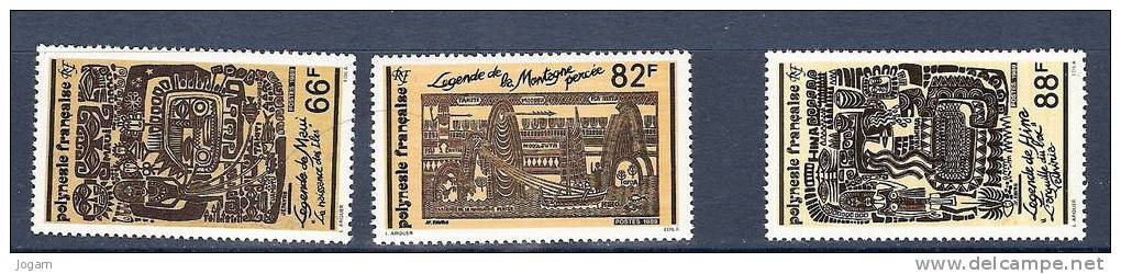 POLYNESIE  347  à  349 ** - Unused Stamps