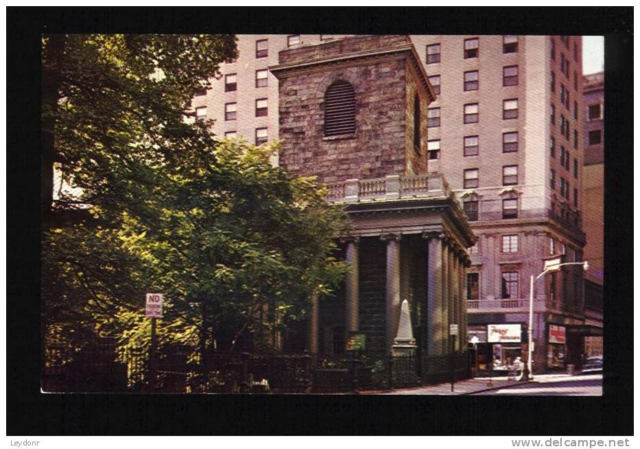 King's Chapel In Historic Boston, Corner Tremont And School Streets Massachusetts - Boston