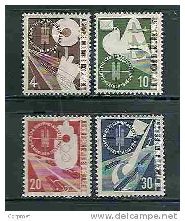 GERMANY - MUNICH TRANSPORT EXPOSITION - 1953 - Yvert # 53/56 - # 55/6 MINT (NH)  # 53/4 MINT (very Light Trace Of Hinge) - Ungebraucht