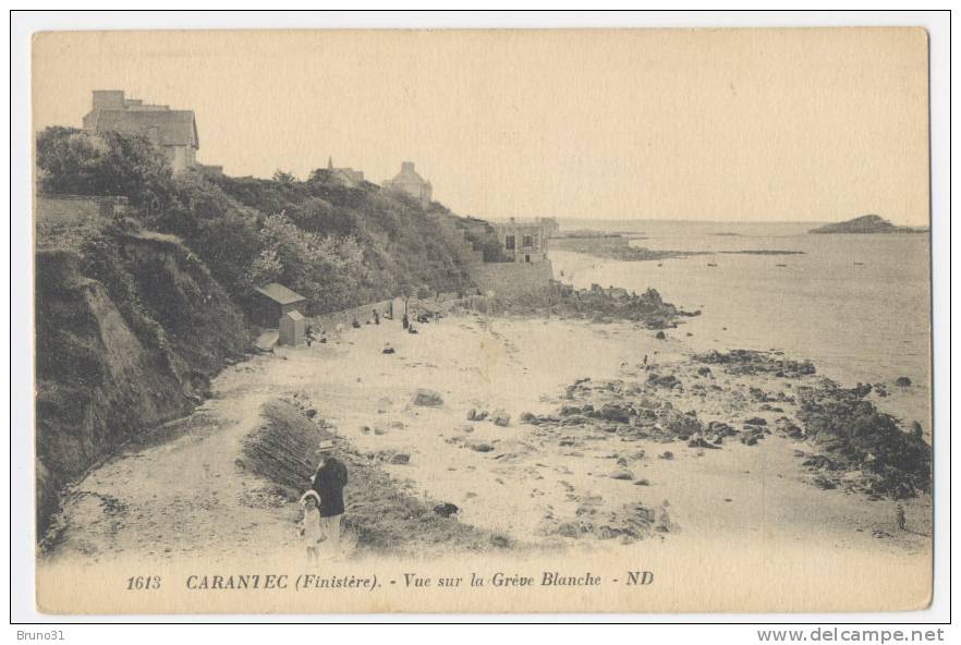 CARANTEC : Vue Sur La Grève Blanche . ND  N° 1613. - Carantec