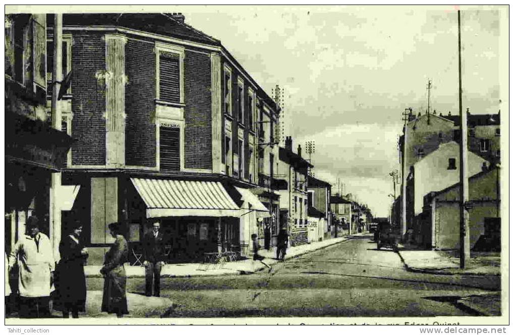 LA COURNEUVE - Carrefour De La Rue De La Convention Et De La Rue Edgar Quinet - La Courneuve