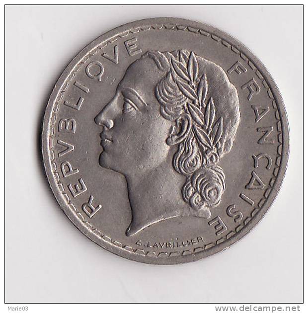 5 Francs Lavrillier Nickel - 1935 - Autres & Non Classés