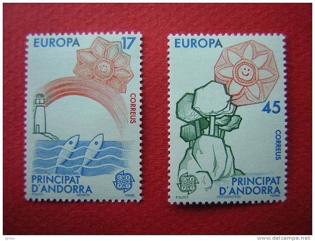 ANDORRE ESPAGNOL. EUROPA 1986 NEUF**. THEME : Protection De La Nature Et De L'environnement - 1986