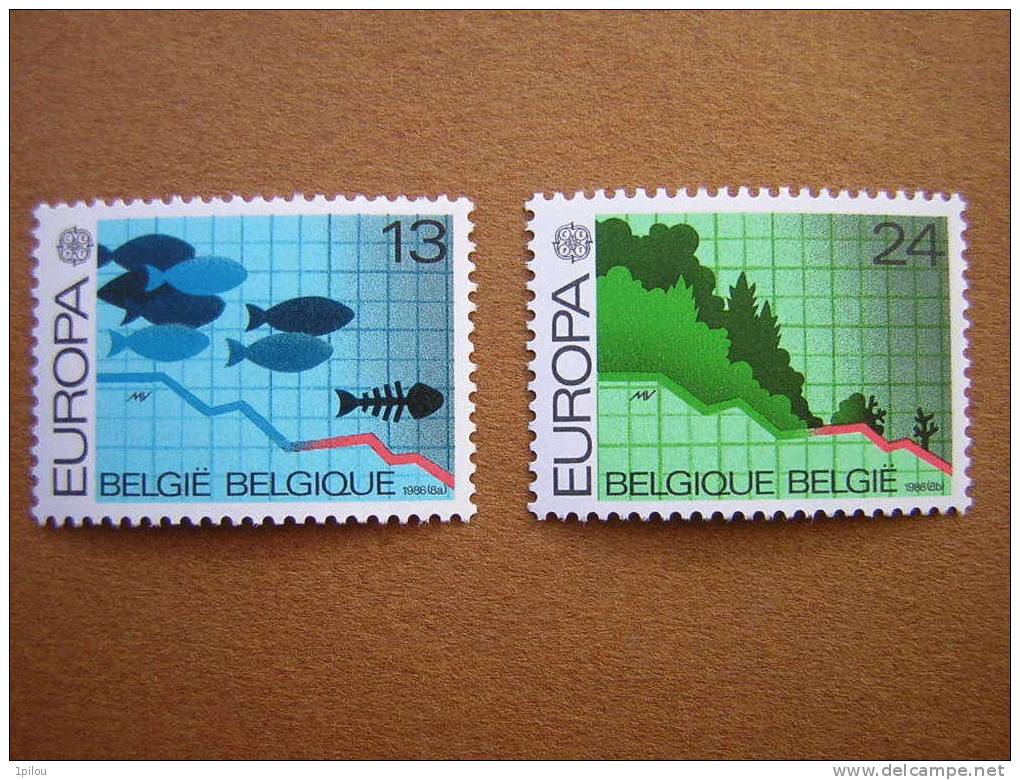 BELGIQUE. EUROPA 1986 NEUF**. THEME : Protection De La Nature Et De L'environnement. - 1986