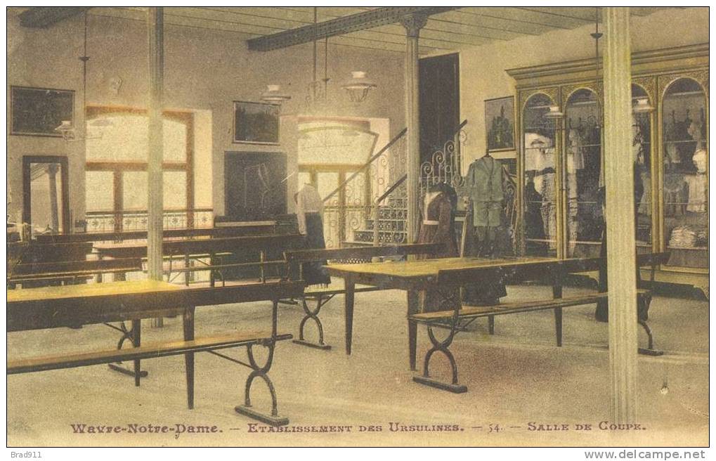 Wavre Notre Dame - Institute Ursulines - Salle De Coupe - 1910 - Sint-Katelijne-Waver