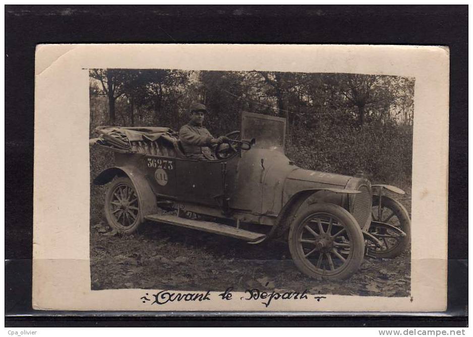 69 BRON (environs) Fort Vancia, Carte Photo, Militaire En Automobile, Avant Départ Pour Le Front Italien, 03-11-1917 - Bron