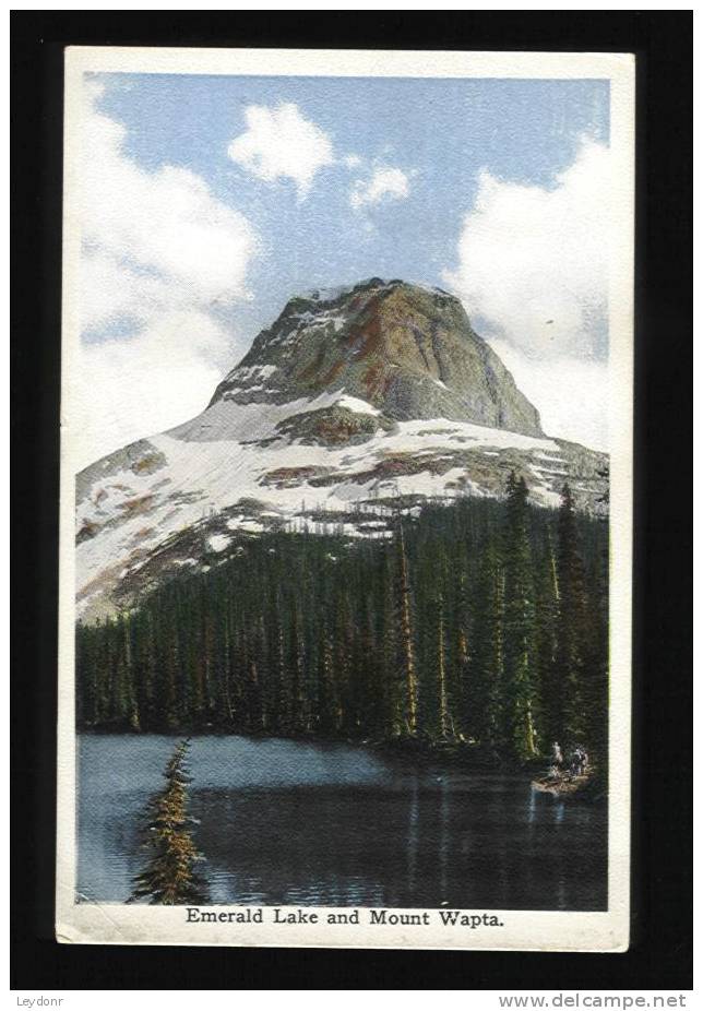 Emerald Lake And Mount Wapta - Canada - Altri & Non Classificati