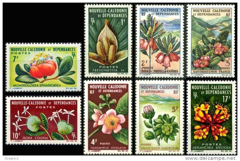 Nouvelle Calédonie (Y/T No, 314-21 - FLEURS / FLOWERS) [*] Très Légère Ch. / Very Lightly Hinge - Unused Stamps