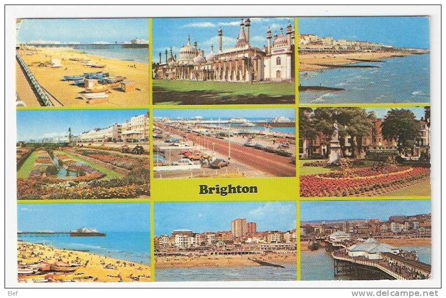 BRIGHTON (Sussex) : Multivues ; 1980 ;  TB - Brighton