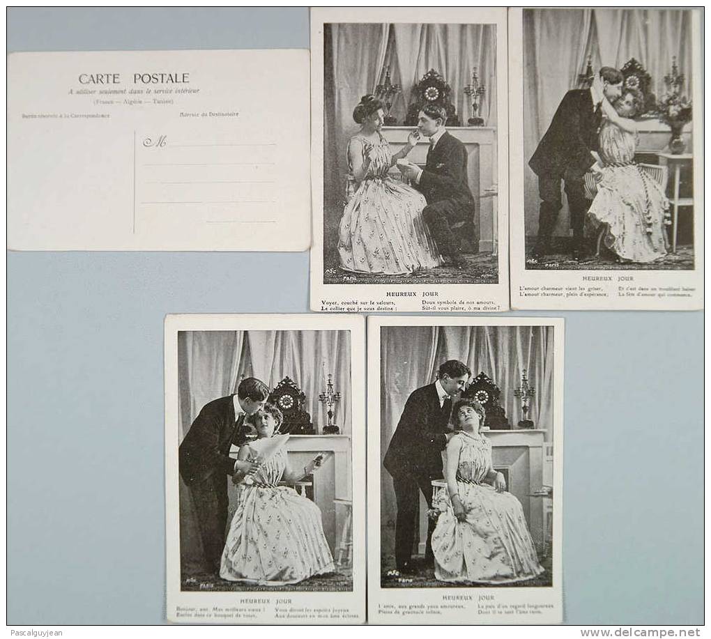 5 CPA 1900-1910 - HEUREUX JOUR - Marriages