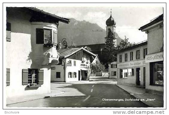 Cpsm OBERAMMERGAU Dorfstrasse Am Stern  - N°3217 Schweizer - Oberammergau