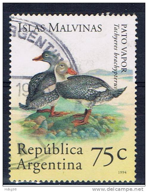 RA+ Argentinien 1994 Mi 2215 Dampfschiffente - Used Stamps