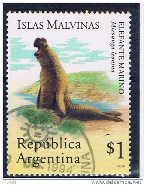 RA+ Argentinien 1994 Mi 2216 See-Elefant - Used Stamps