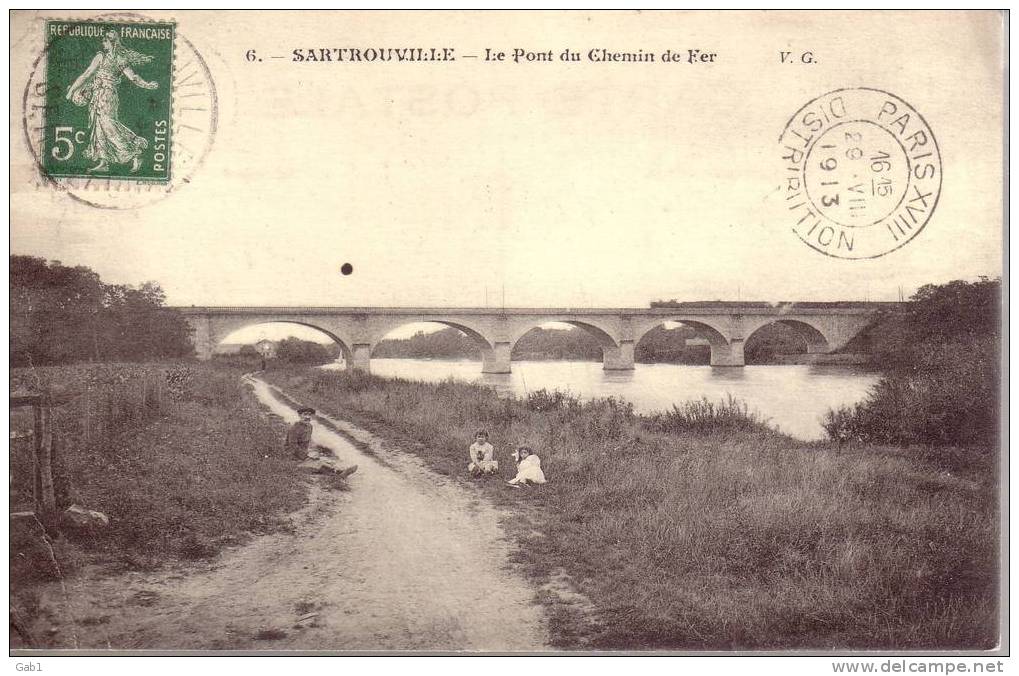 78 --- Sartrouville --- Le Pont De Chemin De Fer - Sartrouville