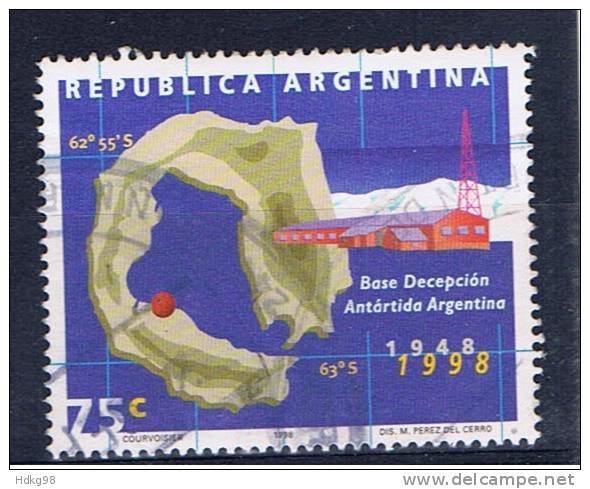RA+ Argentinien 1998 Mi 2427 Antarktisstation Decepcion - Used Stamps
