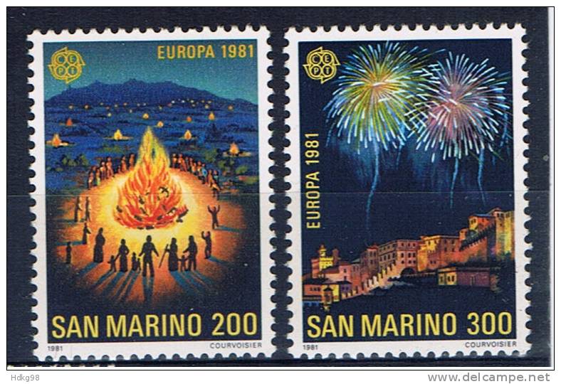RSM+ San Marino 1981 Mi 1225-26** Europa - Unused Stamps