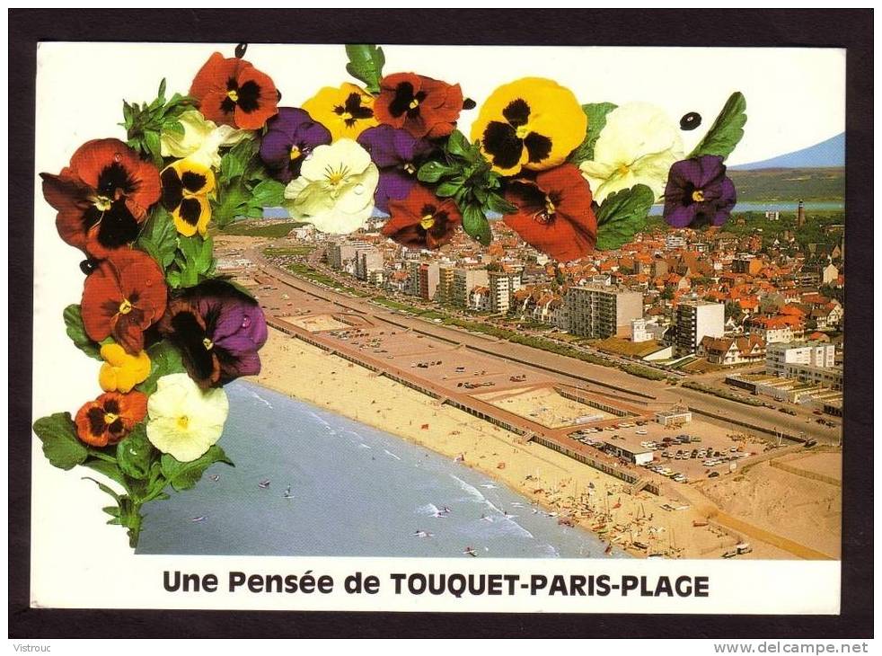 LE TOUQUET - Vue Générale - Plage Et Baie De La Ganche - Circulé - Circulated - Gelaufen - 1987. - Le Touquet
