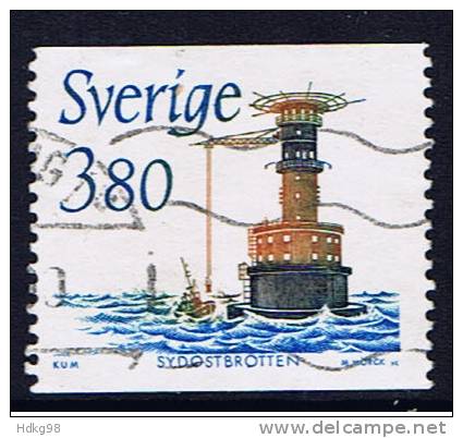 S Schweden 1989 Mi 1528 Leuchtturm - Usados