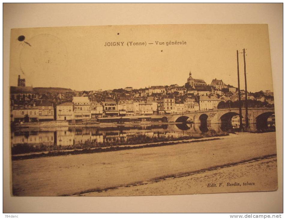 Joigny - Vue Générale Ed. F.Berdin - Joigny