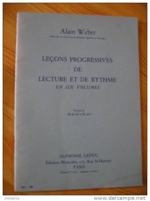 Leçons Progressives De Lecture Et De Rythme T2 - Musica