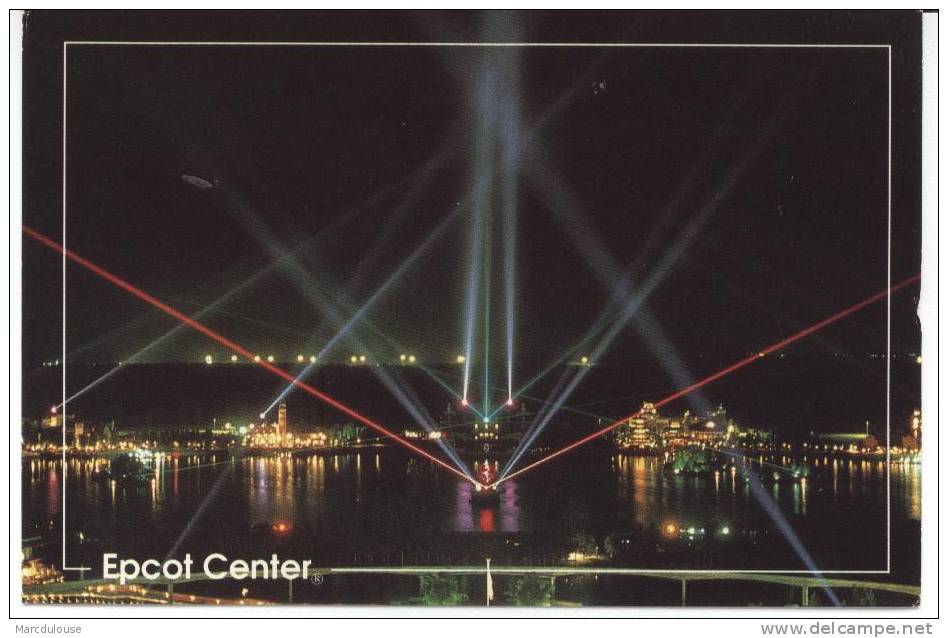 Epcot Center, Orlando, Florida. This Spectacular Display Of Lights Illuminates The Night Over The World Showcase. - Orlando