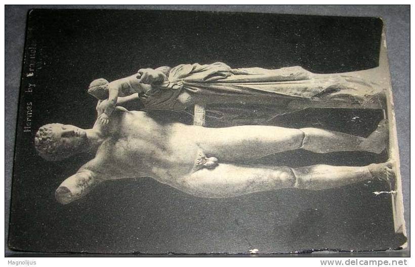 Greece,Art,Sculpture,Hermes,Ancient,vintage Postcard - Antike