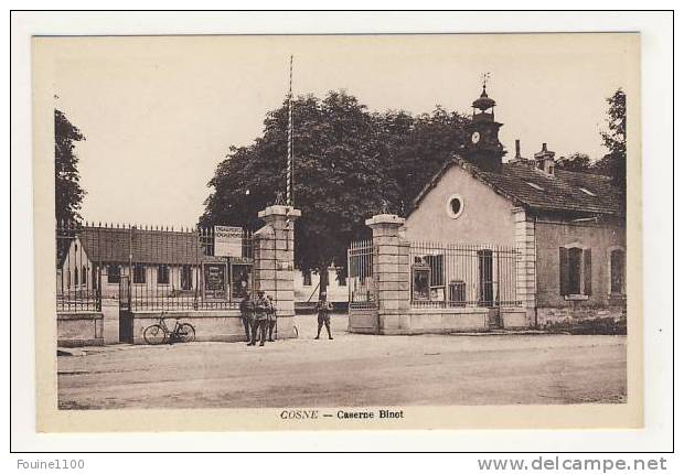 Carte De Cosne Cours Sur Loire  Caserne Binot - Cosne Cours Sur Loire