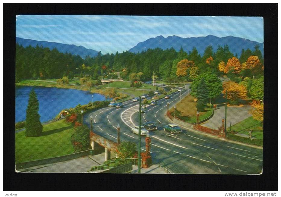 Entrance To Stanley Park Causeway - 1000 Acres - Vancouver, British Columbia - Canada - Vancouver