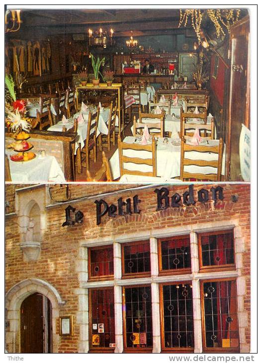 BRUXELLES Le Petit Bedon - Restaurant - Petite Rue Des Bouchers - Cafés, Hotels, Restaurants