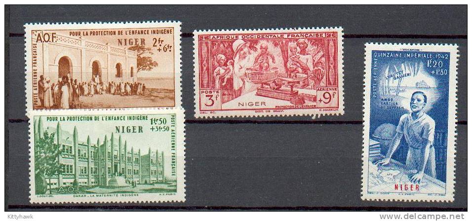 NIG 70 - YT PA 6 à 9* - Unused Stamps