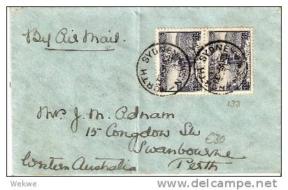 AUS210 / Unterseekabel Vic.-Tasmanien . 3 D.-Allgorie Frau Auf Muschel - Covers & Documents