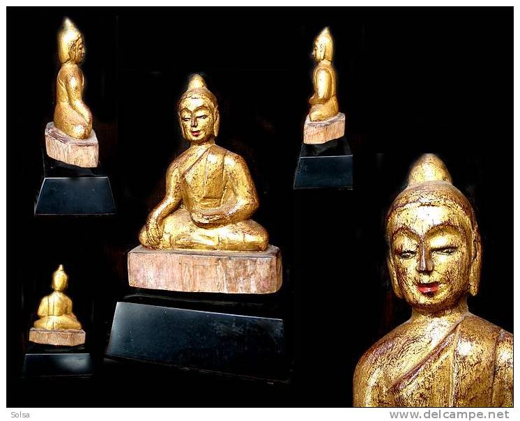 - Ancien Bouddha De Mandalay /Old Wooden Burmese Buddha - Religion & Esotérisme