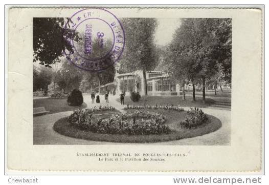 Etablissement Thermal De Pougues-Les-Eaux - Le Parc Et Le Pavillon Des Sources (carte Abimée) - Pougues Les Eaux